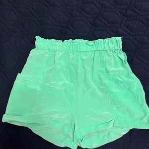 Wilfred (Aritzia) High Waisted 100% Silk Shorts
